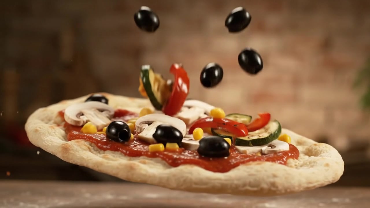 Pizza Gondola personalizată cu porție și sosuri